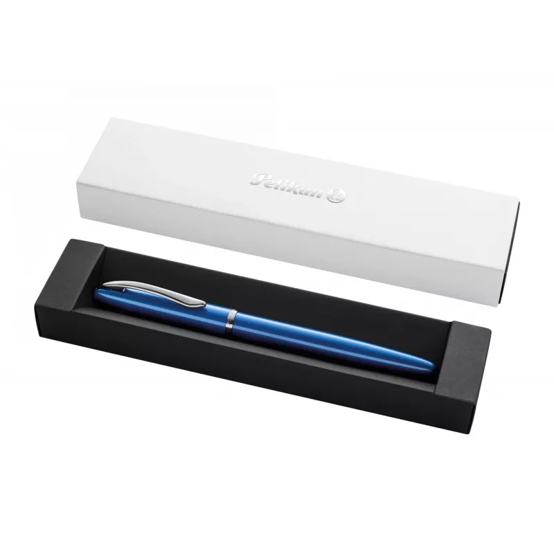 Parker stiliaus rašiklis Pelikan Jazz Noble Elegance P36 kasetinis, mėlynas sidabrinis
