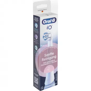 Pakeičiamos šepetėlio galvutės Oral-B iO Gentle Cleaning White, 2 vnt.