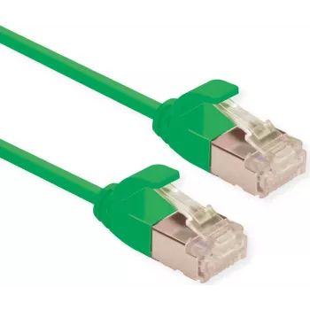 ROLINE GREEN U/FTP Patch Laidas Cat.6A (Class EA), LSOH, plonas, Žalias, 2 m (21.44.3335)