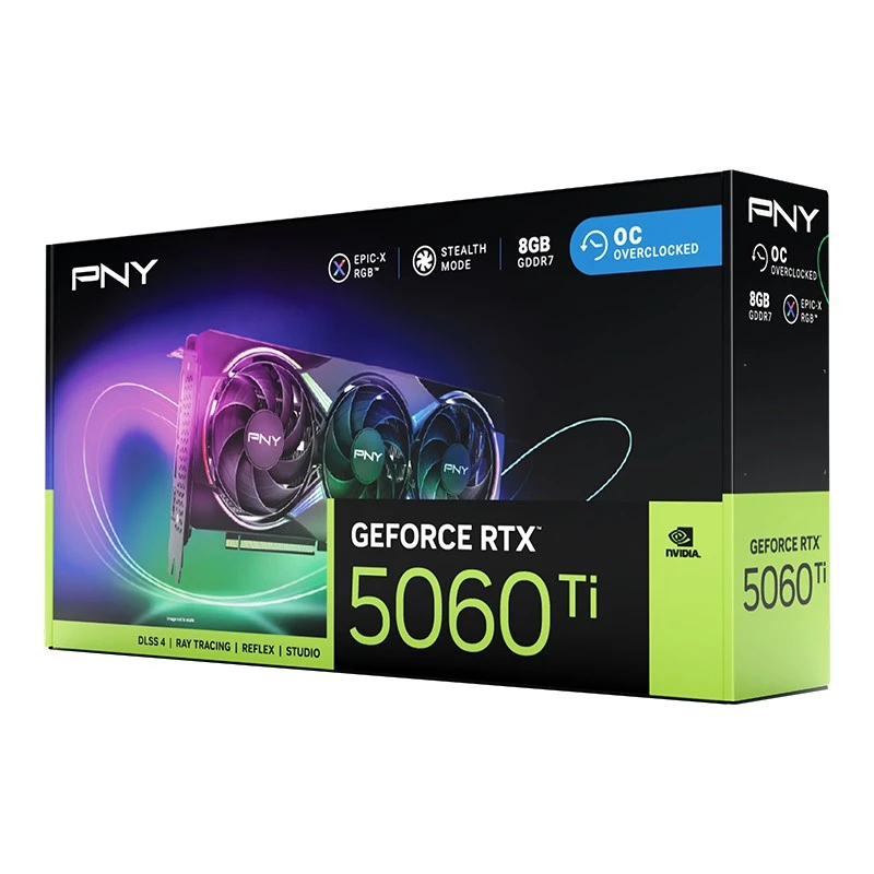 Vaizdo plokštė GeForce RTX 5060 Ti 8 GB GDDR7 PNY
