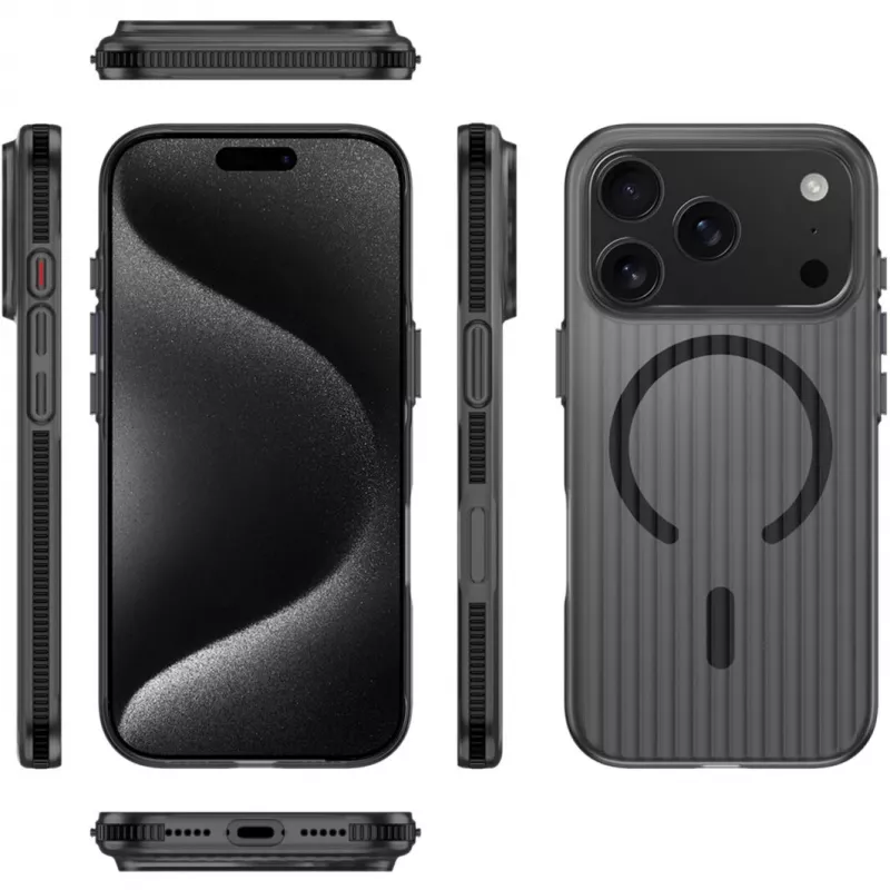 4smarts Design Case Aero, iPhone 17 Pro, juodas (541641)