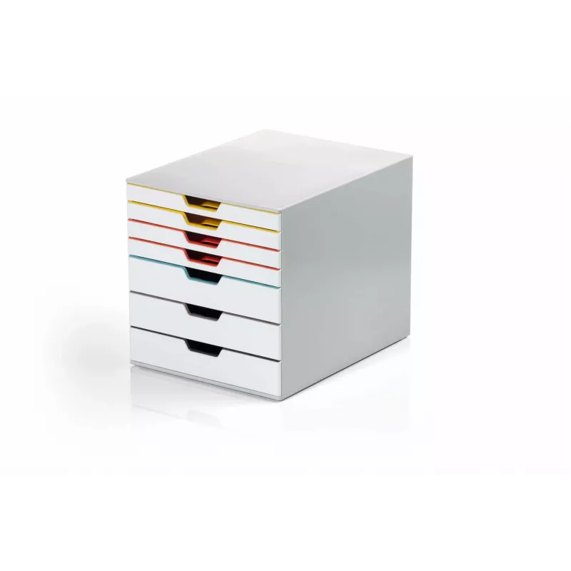 Durable VARICOLOR MIX 7 pilkas plastikinis 7 stalčių komplektas