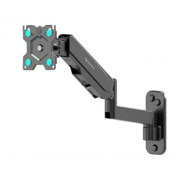 Sieninis monitoriaus laikiklis ONKRON G150-B 34 colių (86,4 cm) ekranams, VESA 75x75–100x100, iki 8 kg, pakreipimas ±35°, aukščio reguliavimas, juodas