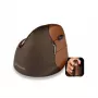 BakkerElkhuizen Evoluent 4 Small Wireless dešinei rankai, vertikalus, lazerinis, RF belaidis, 2600 DPI, juoda, ruda