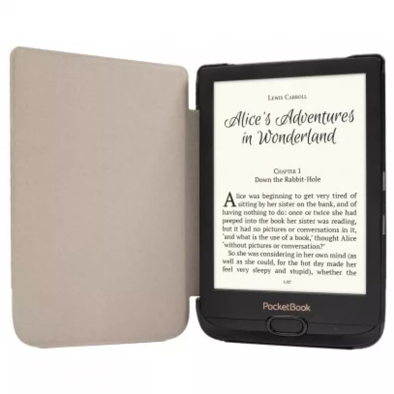 Dėklas planšetei WPUC-627-S-GY Pilka (PocketBook Touch Lux 4, Lux 5, Color, Touch HD 3, Basic Lux 2)