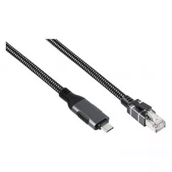Good Connections Ethernet kabelis USB-C RJ45, antracitas, 3,0 m