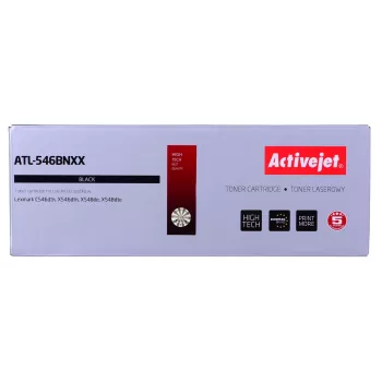 Kasečių toneris ActiveJet ATL-546BNXX juodas, suderinamas su Lexmark, 8000 puslapių, vienetinis