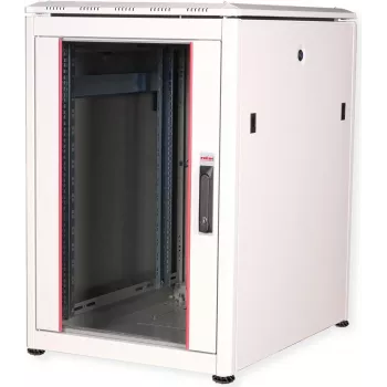 ROLINE Pro tinklo spinta su stiklo durimis, 600 x 800 mm (P x G), šviesiai pilka RAL 7035, 16U, 48,3 cm (19 inch) (26.21.0048)