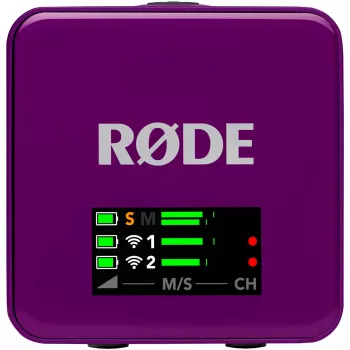 RØDE Wireless GO III Violetinė – belaidė mikrofonų sistema (violetinė)