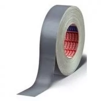 Lipnioji audinio juosta Tesa 4657, 19 mm x 50 m, pilka, plastiku dengtas specialus audinys