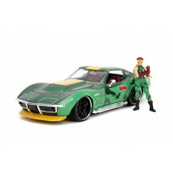 Automobilis Jada Toys Street Fighter 1969 Chevrolet 1:24 Metalinis Žalias