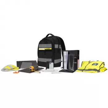 DICOTA Hi-Vis V2 Kuprinė Juoda 320x220x455 mm PET TPU