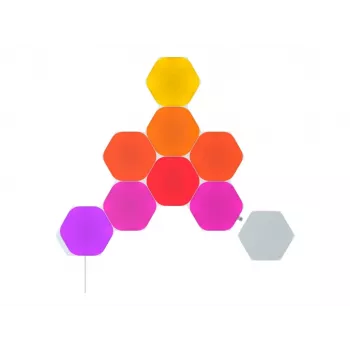 Nanoleaf Shapes Ultra Black Hexagons 9 vnt. riboto leidimo sieninė šviesos plokštė NL42-0102HX-9PK