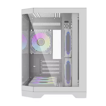 Korpusas Darkflash FT418 su 6 aRGB ventiliatoriais (baltas)