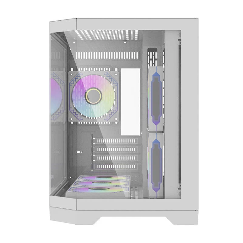 Korpusas Darkflash FT418 su 6 aRGB ventiliatoriais (baltas)