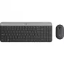 Belaidis klaviatūros ir pelės rinkinys Logitech MK470 Slim Combo, grafitinis