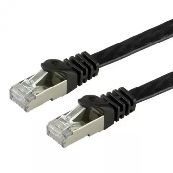 VALUE - Laidas - RJ-45 (kištukas) į RJ-45 (kištukas) - 5 m - FTP - CAT 6a - Be halogenų, Lieta konstrukcija, Suvyta gysla, Plokščias - Juoda (21.99.0835)
