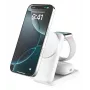 Belkin UltraCharge 25W Qi2 3in1 magnetinis belaidis įkroviklis EU baltas kvadratinis