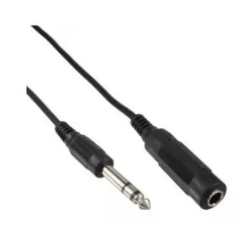 Microconnect AUDNU5 garso ilginimo kabelis 5 m 6,35 mm juodas