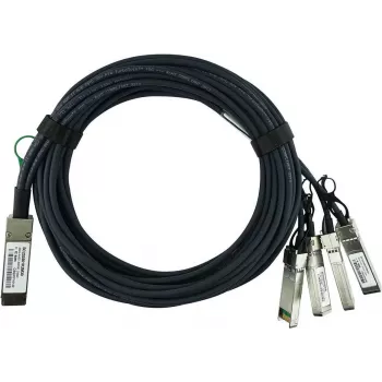 CBO QSFP į 4×SFP skirstomasis kabelis 40 Gbit/s, modelis 40G-QSFP-4SFP-PC-0501-BL, 5 m