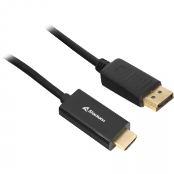 Sharkoon SHA DisplayPort 1.2 į HDMI 4K juodas 2,0 m AKTYVUS 4Kx2K 60 Hz