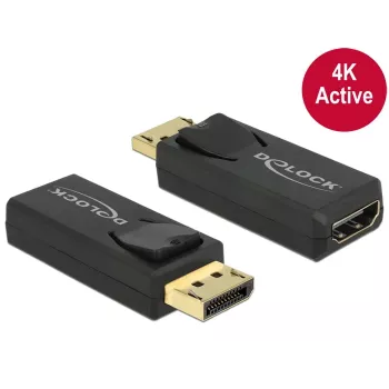 Adapteris DisplayPort į HDMI, aktyvus, DeLOCK 65573