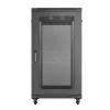 19 colių stelažo spinta LANBERG FF01-6222-23B 22U 600x1200 mm juoda perforuotomis durelėmis