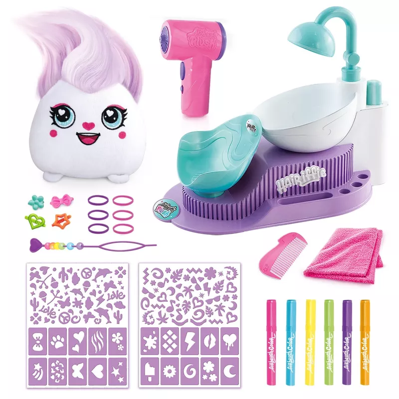 Kanal Toys Airbrush Plush AIR 044 Kirpyklos salonas – vaidmenų žaidimo rinkinys