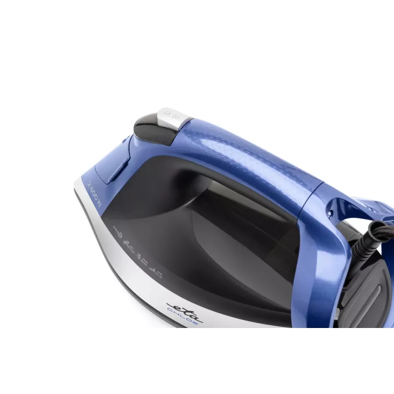 ETA Steam Iron Chloe | ETA227690000 Chloe | Lygintuvas | 2600 W | Vandens talpa 350 ml | Nuolatinis garas 40 g/min | Sidabrinė/Mėlyna