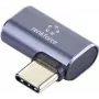 Renkforce USB4® adapteris [1x USB4® kištukas - 1x USB-C® lizdas] 40 GBit/s 90° kairysis kampinis, aliuminio jungtis (RF-5245272)