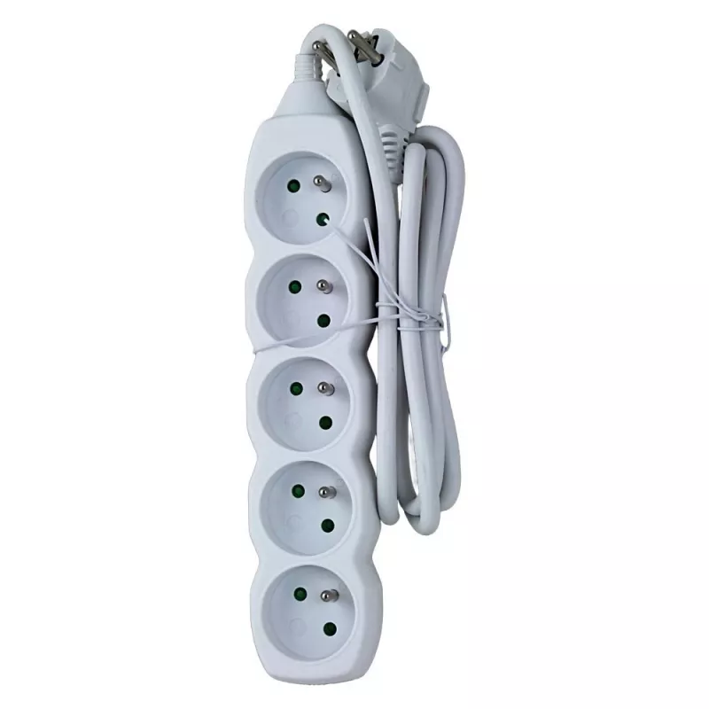 Prailginimo laidas ESPERANZA ELK207W — 1,5 m, 5 kištukinių lizdų (E tipas), vidaus naudojimui, 220–250 V