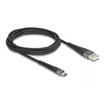 DeLOCK USB kabelis USB 2.0 2 m USB A USB C juodas 81122