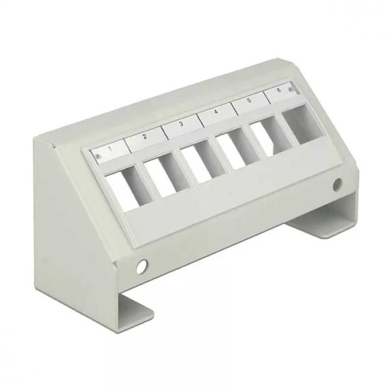 Prijungimo panelė DeLOCK 86218 Pilka 65mm x 49mm x 130mm