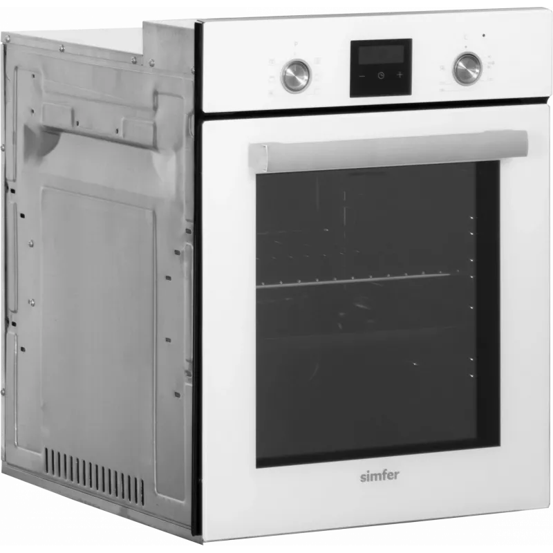 Įmontuojama orkaitė SIMFER 4207DERBB.1 — 47 l, daugiafunkcinė, rankiniai valdikliai, 45 cm, balta
