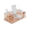 Stalo organizatorius DeLOCK 18341 permatomas rudas plastikas 145x250x85 mm
