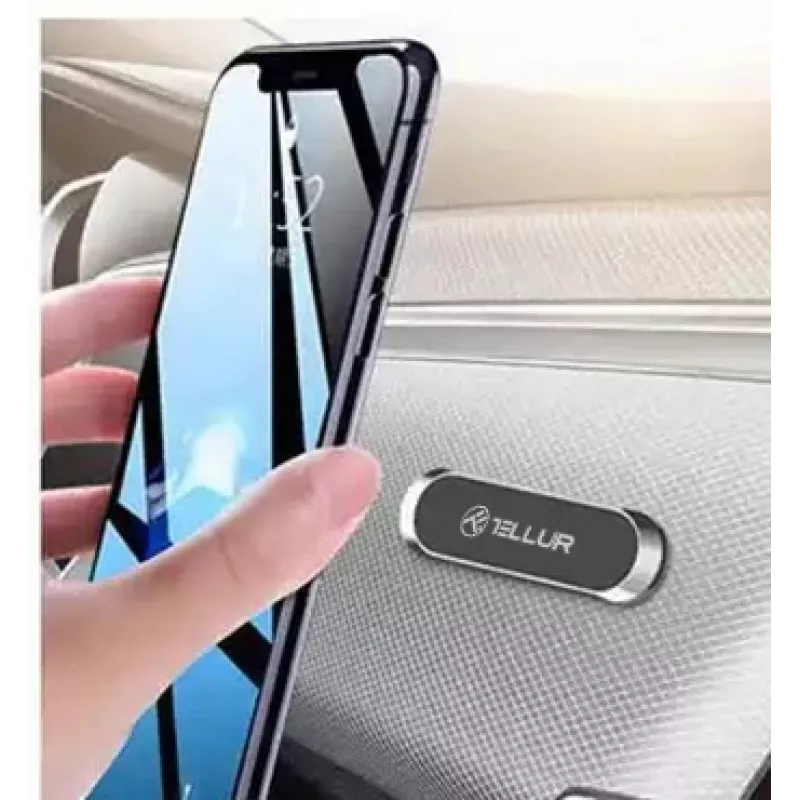 Magnetinis automobilinis telefono laikiklis Tellur MCM8 lipnus, pilkas