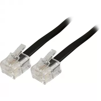 Modulinis telefono laidas Goobay 50317 RJ-11 RJ-11 3 m juodas