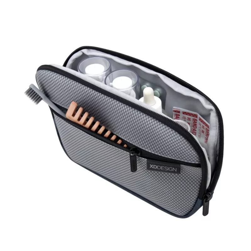 Kelioninis kosmetinis krepšys XDDESIGN First-Class All-in-One Travel Organiser P706.3425, Granatas, užtrauktukas, 380 g, 17×27,5 cm išorinė dėžutė