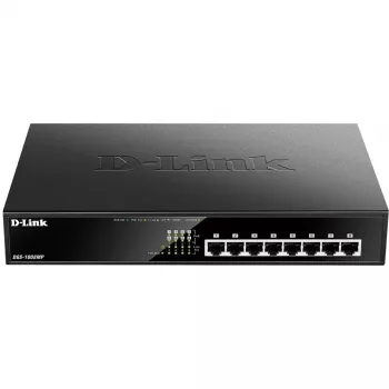 Nevaldomas jungiklis D-Link DGS-1008MP 8 prievadų stalinis Gigabit PoE jungiklis