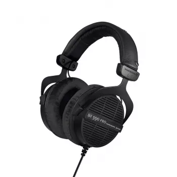 Studijinės ausinės Beyerdynamic DT 990 PRO Black Edition – laidinės, atviros, apgaubiančios, 250 Ω, 3 m kabelis, juodos
