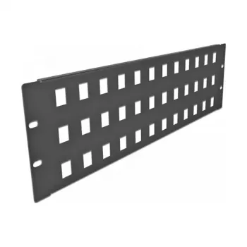 Keystone skydas DeLOCK 19 colių Keystone Patch Panel 48 prievadų 3U juodas