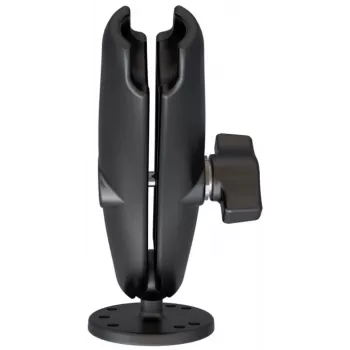 RAM Mounts dvigubos lizdo rankena su apvalia plokšte juoda 294,8 g