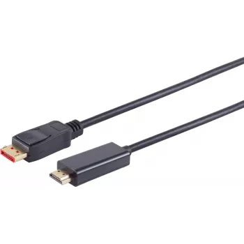 Laido adapteris S/CONN 10-71045 3 m DisplayPort → HDMI Type A juodas