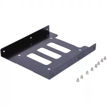 Tvirtinimo rėmelis ultron vidinis 1x2.5 colio SSD/HDD Metal black (377213)
