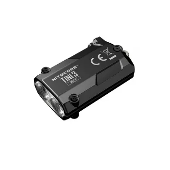 Raktų pakabuko žibintuvėlis Nitecore TINI3 Juodas 600 lm USB įkraunamas