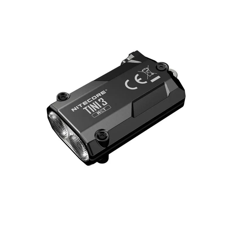 Raktų pakabuko žibintuvėlis Nitecore TINI3 Juodas 600 lm USB įkraunamas
