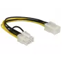 Vidinis maitinimo laidas DeLOCK 83775 0,2 m PCI-E 8 kontaktų į 6 kontaktų