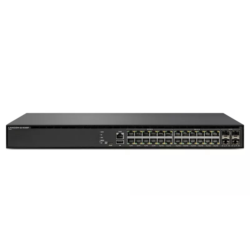 Valdomas jungiklis Lancom Systems GS-4530XP L3 2.5G Ethernet 30 prievadų PoE