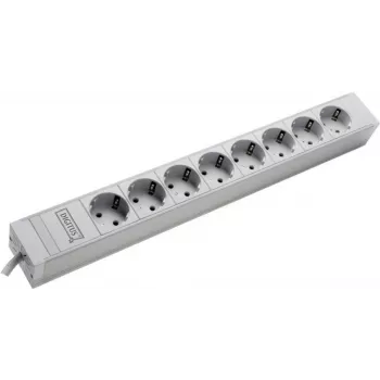 Maitinimo paskirstymo blokas DIGITUS DN-19 PDU-8 230V, 8 lizdų, montuojamas į stelažą