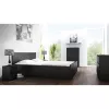 Naktinis staliukas Topeshop M2 CZERŃ, 2 stalčiai, juodas, 300×300×400 mm